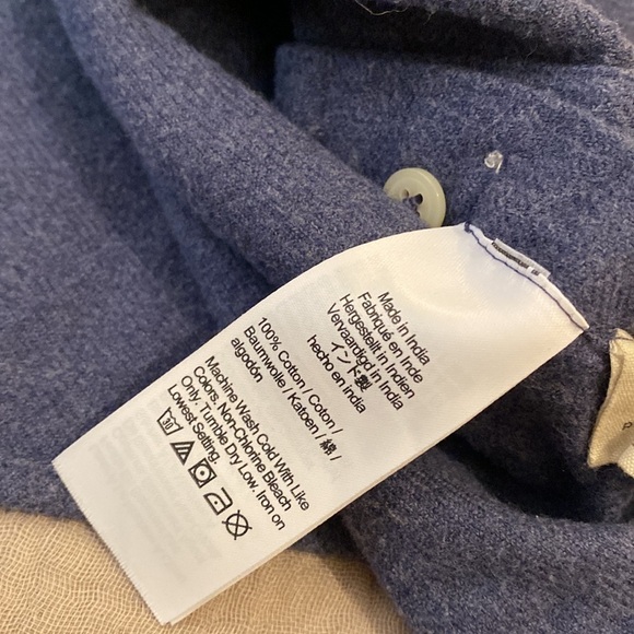 Madewell Flannel Side-Button Oversized Ex-Boyfriend Shirt. Size S . Style NC838 - Picture 12 of 12